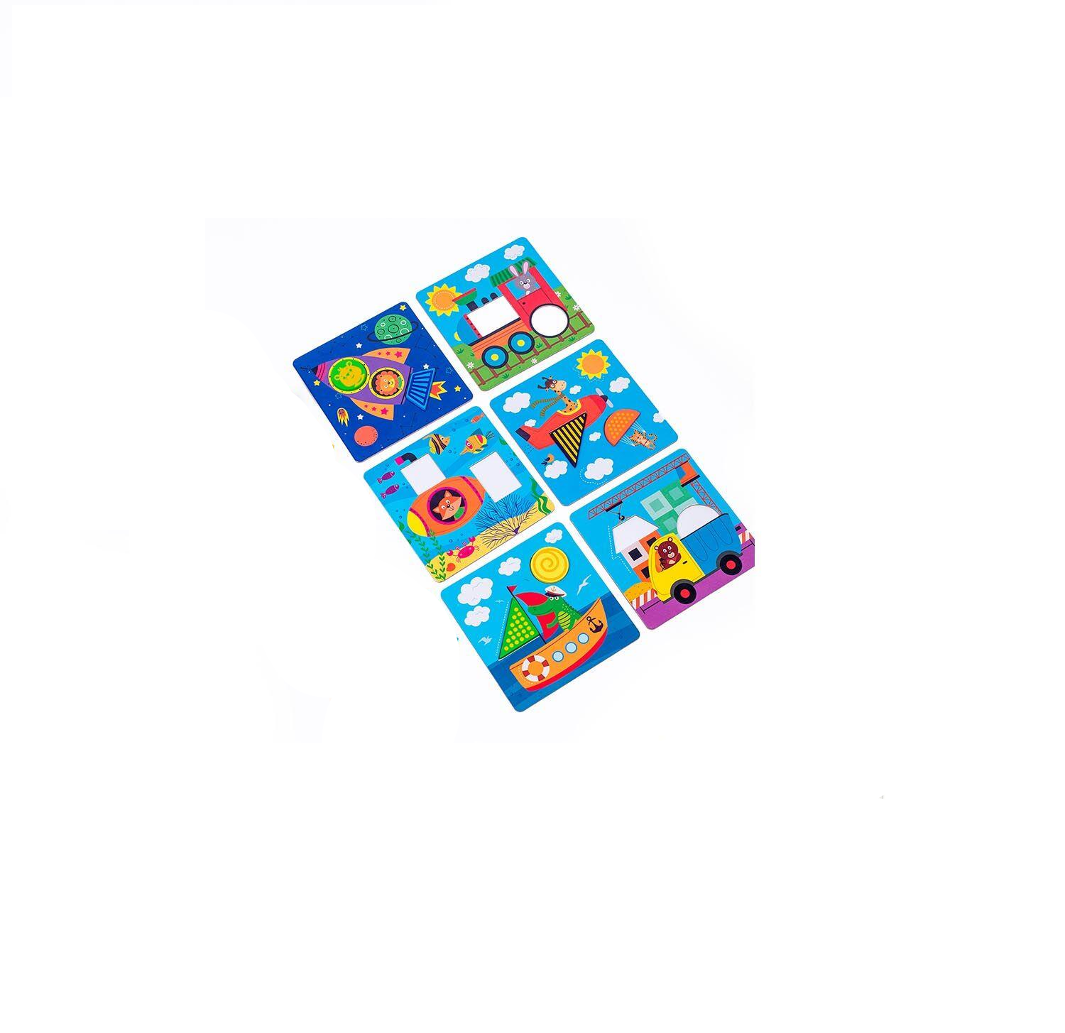 Деревянная игра Vladi Toys ZB2002-06/6 Транспорт на украинском языке (23363006)