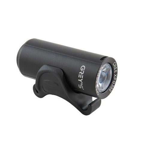 Фонарик на велосипед Grey's переднее время работы до 6 часов IPX5 microUSB крепление на руль (GR10160)