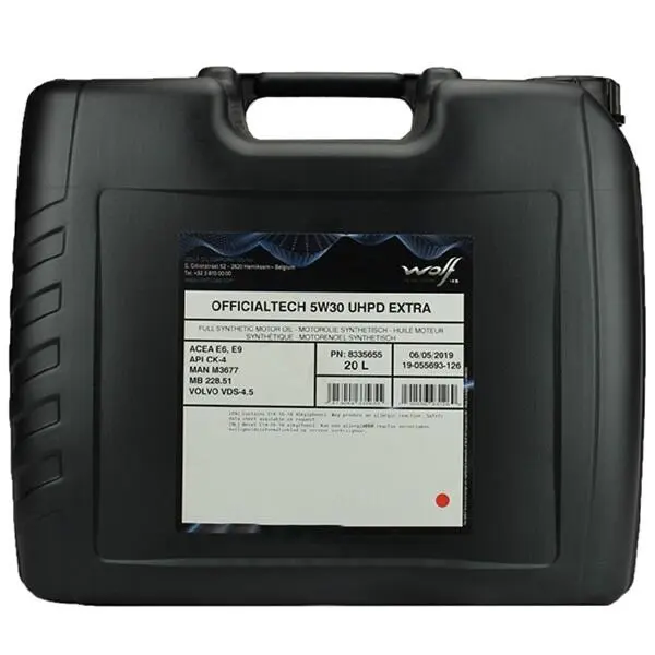 Моторное масло WOLF Officialtech UHPD EXTRA 5W-30 20 л (8335655) Моторное масло WOLF Officialtech UHPD EXTRA 5W-30 20 л (8335655)