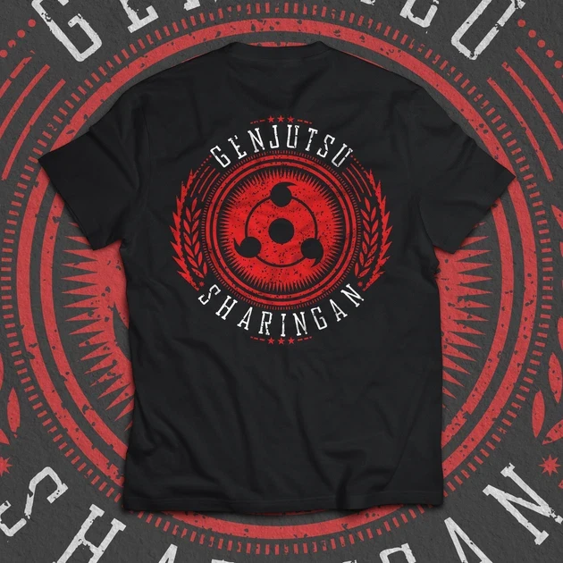 Футболка мужская с принтом Наруто Genjutsu Sharingan р. 48 (Anime0804)