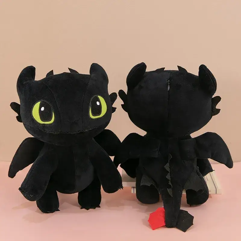Мягкая игрушка Дракон Беззубик ночная фурия Как приручить дракона 27 см - фото 2