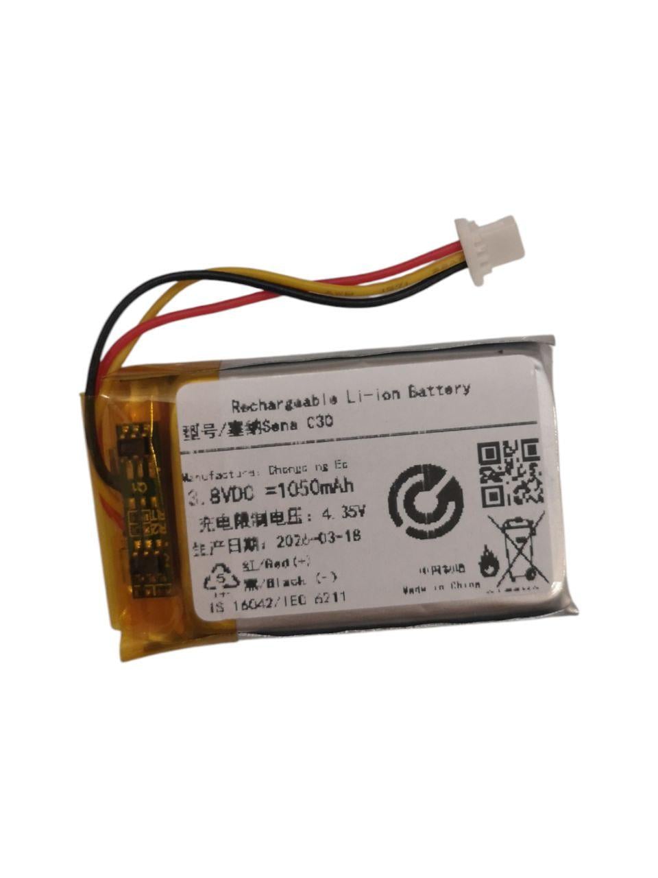 Акумулятор для Sena C30/C30-01 Mesh Intercom Headset 1050 mAh (000014586) Акумулятор для Sena C30/C30-01 Mesh Intercom Headset 1050 mAh (000014586)