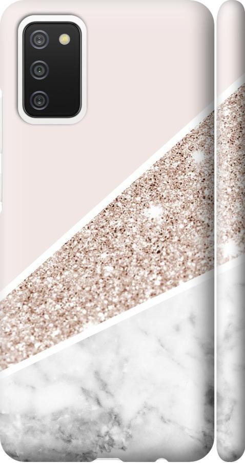 Чехол на Samsung Galaxy A02s A025F Пастельный мрамор (4342m-2203-42517)