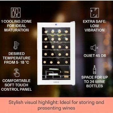 Холодильник винний KLARSTEIN Shiraz 24 Uno (10040217) - фото 6