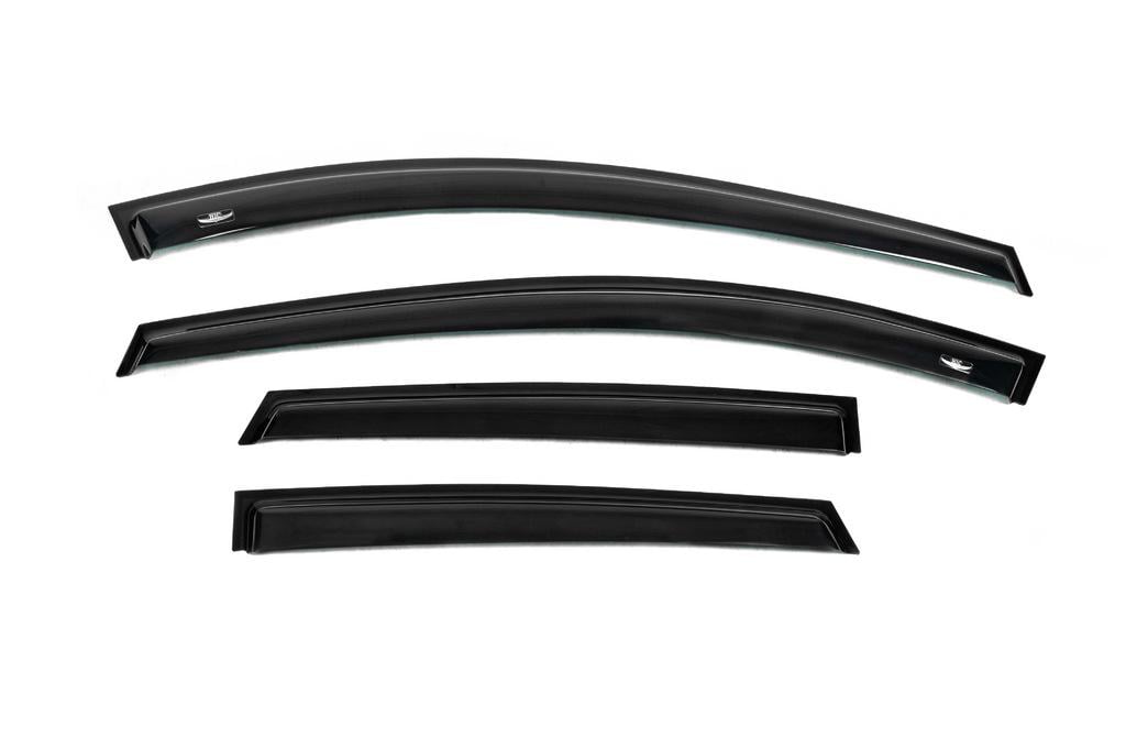 Ветровики HIC для Seat Leon 2013-2020 гг. поликарбонат Черный