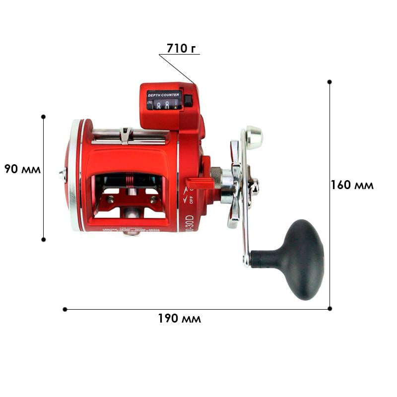 Катушка мультипликаторная yumoshi ACL600-30D с счетчиком Red Left - фото 8 Катушка мультипликаторная yumoshi ACL600-30D с счетчиком Red Left - фото 8