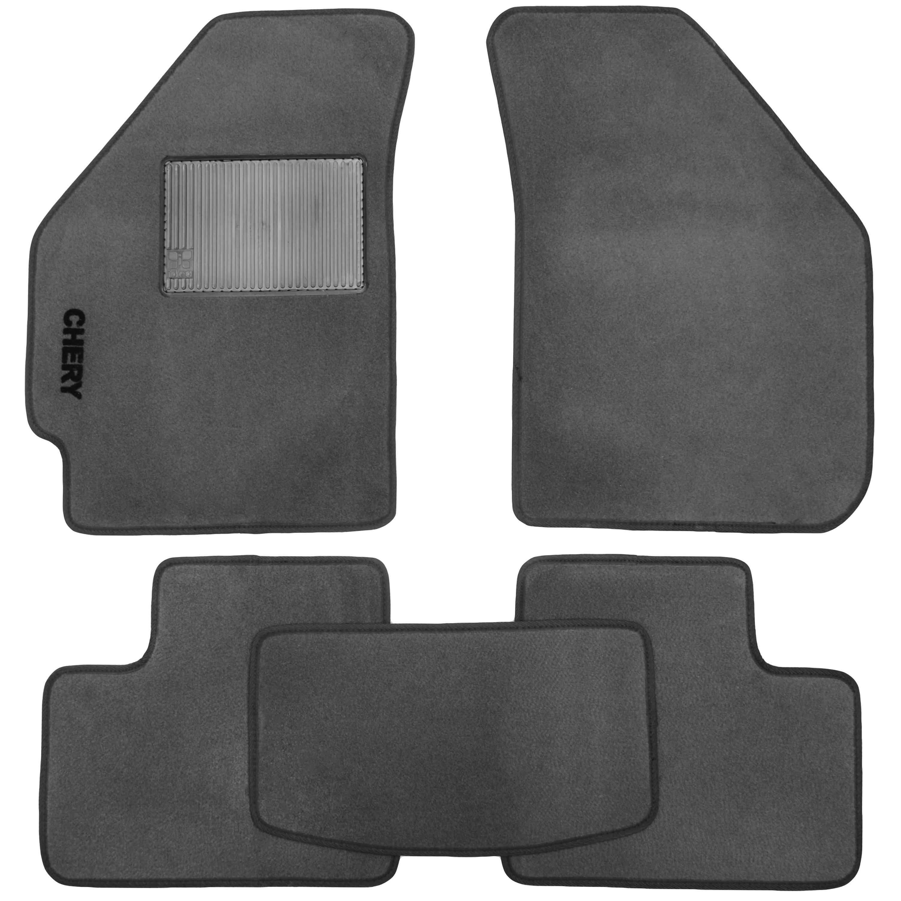 Коврики в салон для Chery QQ '12- текстильные стандарт Серый