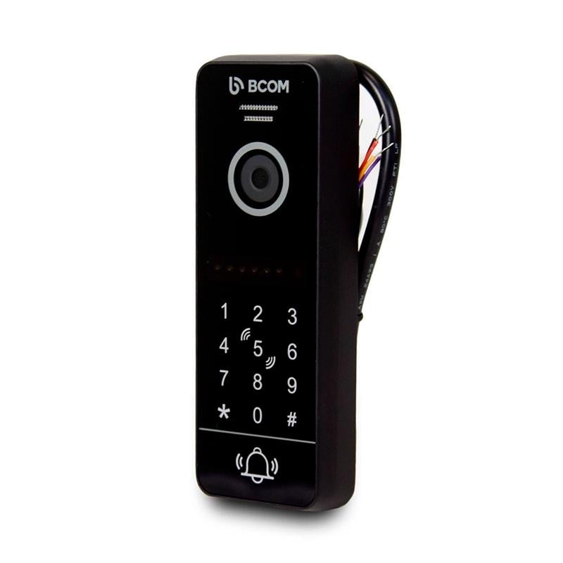 Відеопанель BCOM BT-400FHD-AC з вбудованою клавіатурою і зчитувачем Mifare Black (301093)