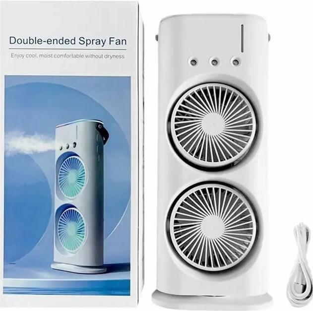 Вентилятор настільний з охолодженням Double-ended Spray Fan з LED підсвічуванням/3 швидкості та пультом ДК (2104618502) - фото 2 Вентилятор настільний з охолодженням Double-ended Spray Fan з LED підсвічуванням/3 швидкості та пультом ДК (2104618502) - фото 2