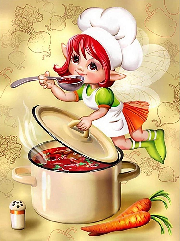 Алмазна Мозаїка Emerald Craft Фея кулінарка 20x30 см (24470)