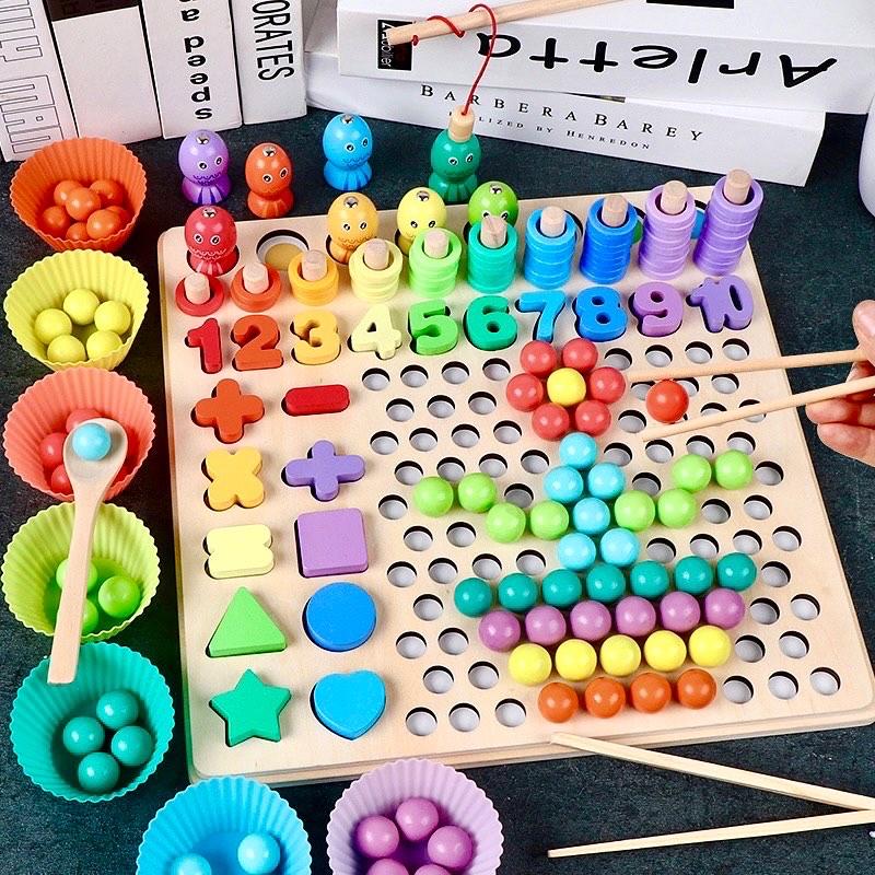 Розвиваюча дерев'яна гра Fun Game WD13118 Сортер Монтессорі 5в1 з риболовлею (1531076615) - фото 10 Розвиваюча дерев'яна гра Fun Game WD13118 Сортер Монтессорі 5в1 з риболовлею (1531076615) - фото 10