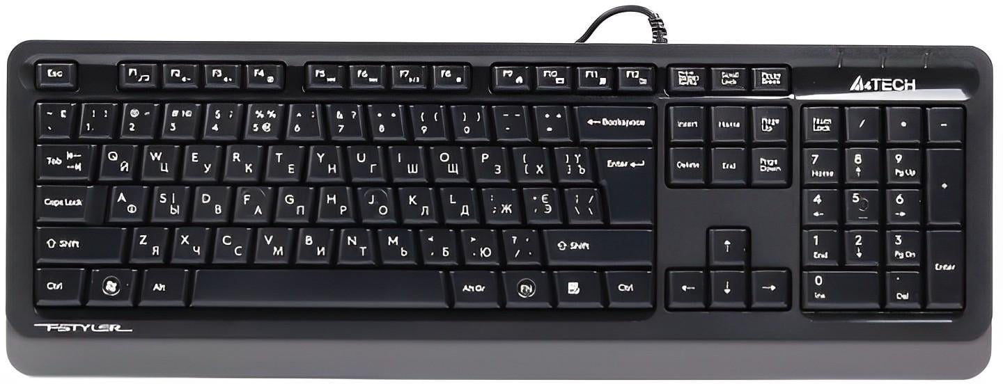 Клавиатура проводная A4Tech FKS10 USB Grey (44166)