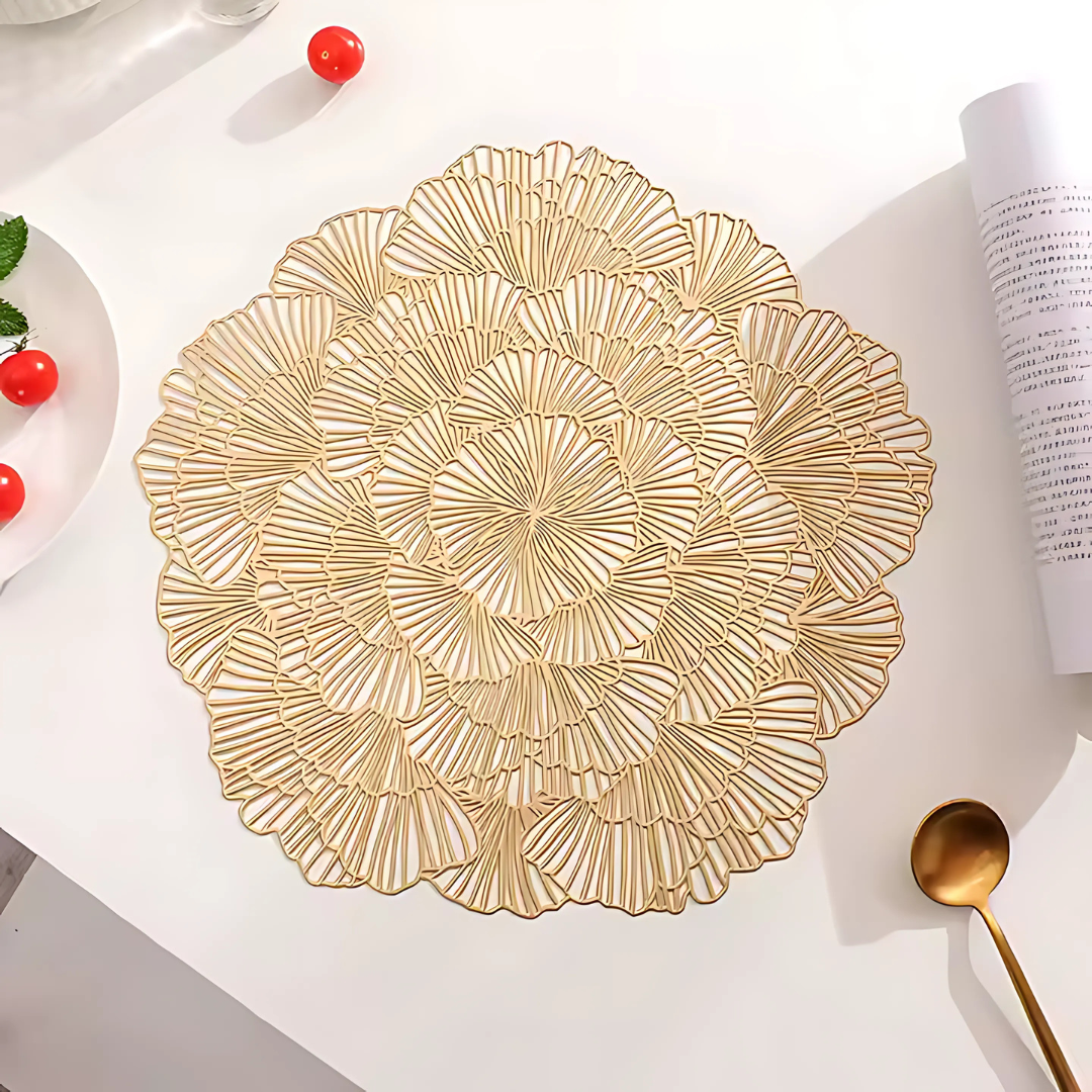 Салфетка сервировочная под горячее 2 шт. Золотистый (C052_gold) - фото 2 Салфетка сервировочная под горячее 2 шт. Золотистый (C052_gold) - фото 2