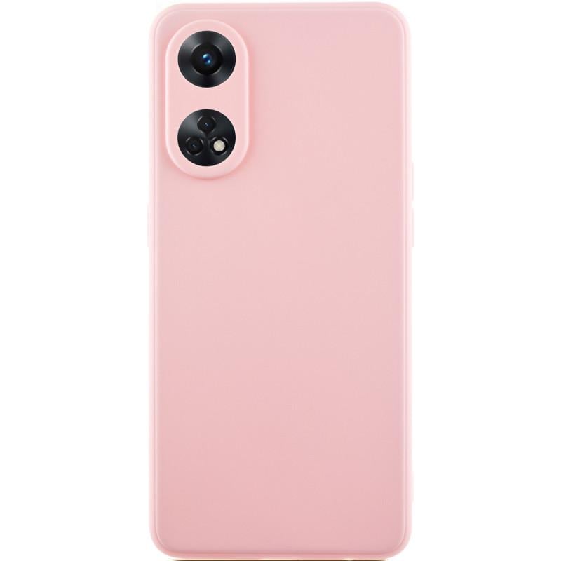 Протиударний силіконовий чохол Candy Full Camera для Oppo Reno 8 T 4G Рожевий / Pink Sand