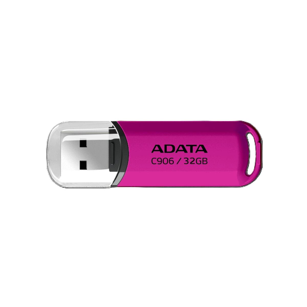 Флеш-память USB ADATA C906 32 Гб Purple Pink (AC906-32G-RPP) - фото 1