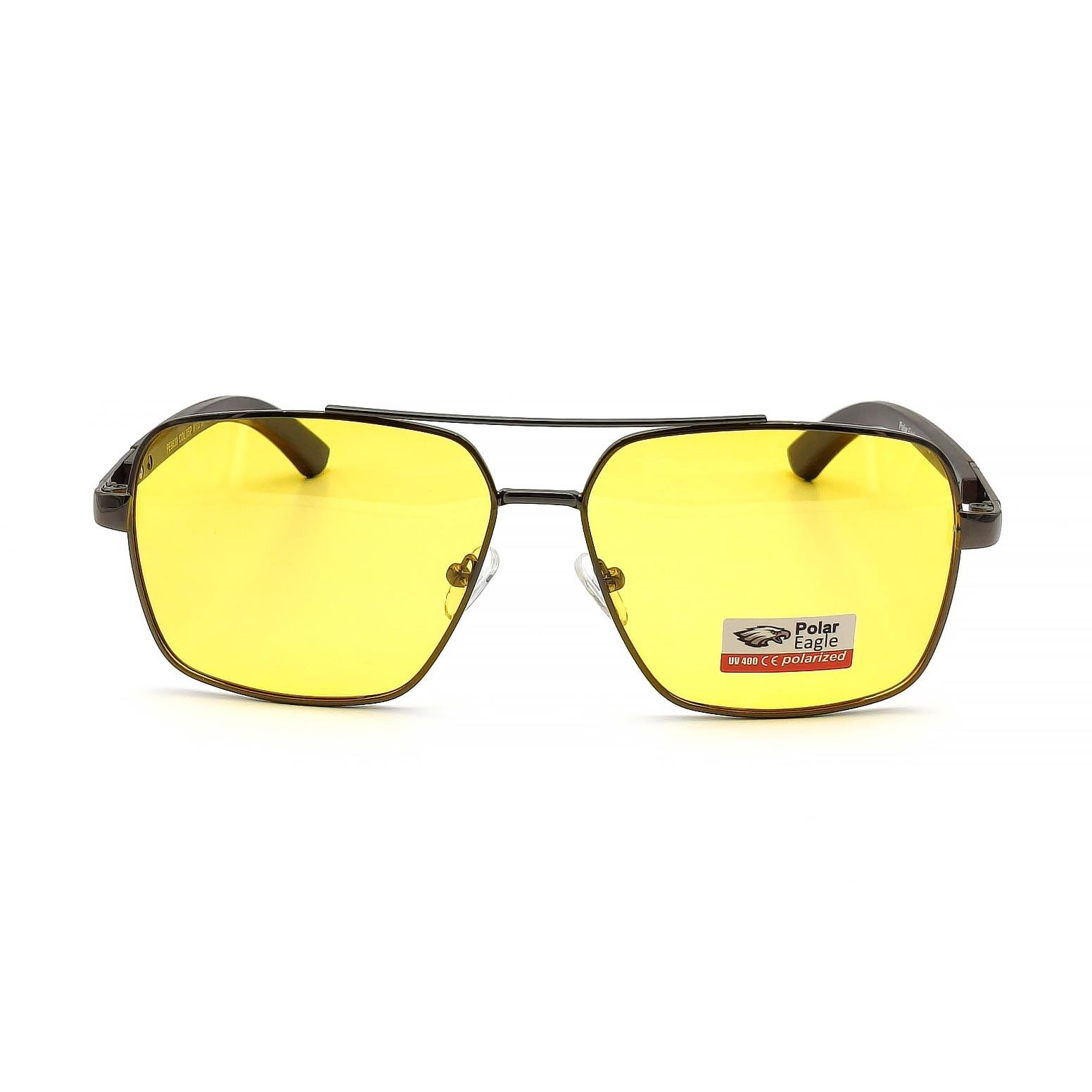 Очки водителя мужские Polar Eagle 8639 с поляризацией Желтый (28673620) - фото 3