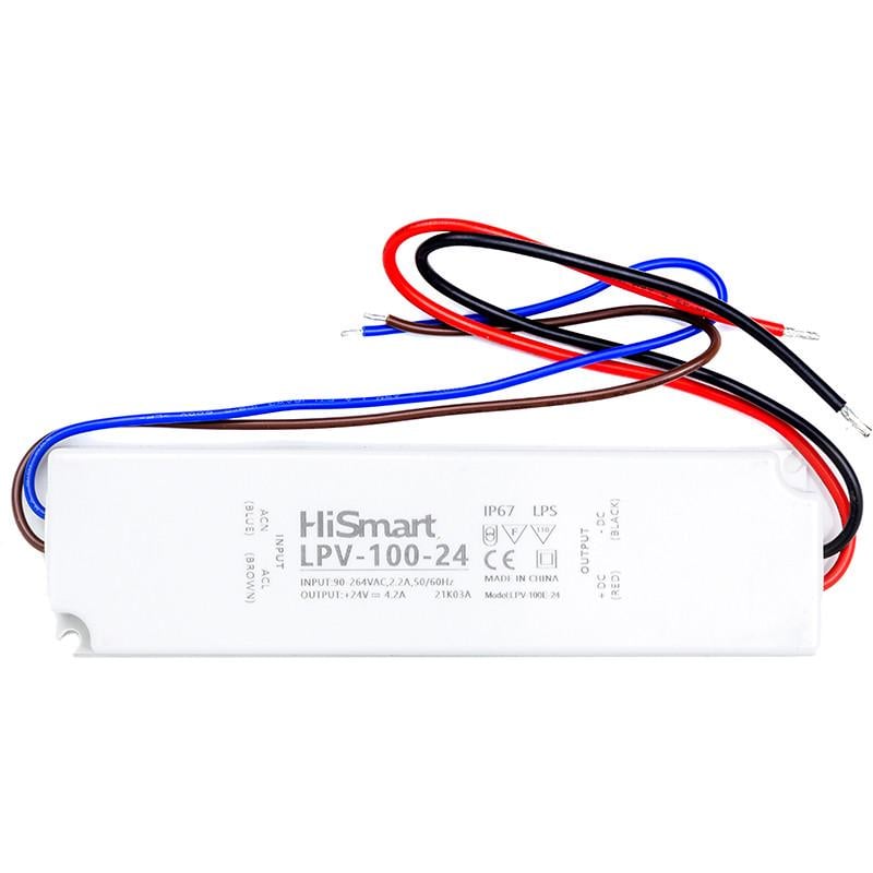 Блок живлення HiSmart 24V 4,2A 100W IP67