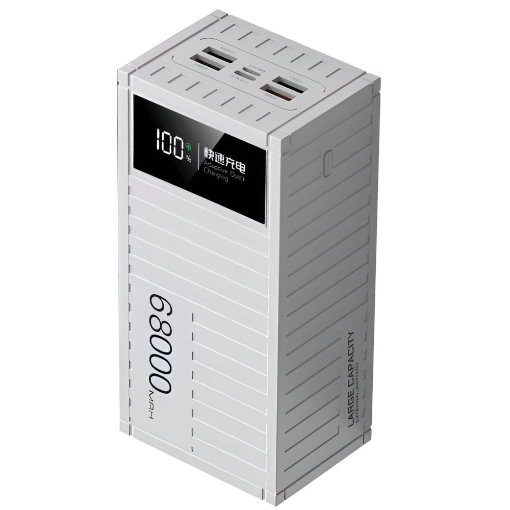 Повербанк Andowl Q-CD6500 68000 mAh быстрая зарядка QC3.0 PD30W Белый (af922e89) - фото 1 Повербанк Andowl Q-CD6500 68000 mAh быстрая зарядка QC3.0 PD30W Белый (af922e89) - фото 1