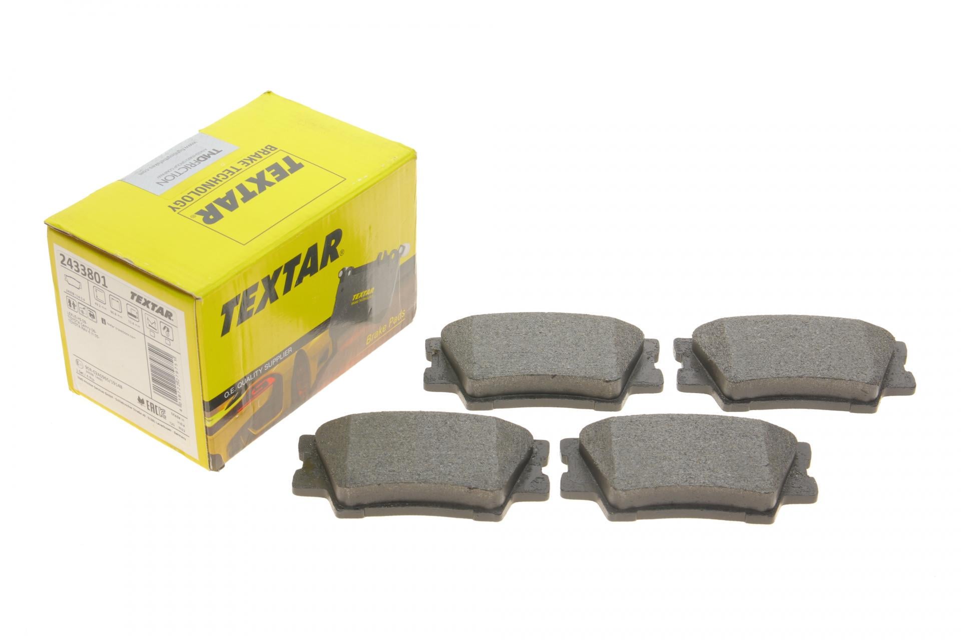 Колодки тормозные задние TEXTAR для Toyota Camry/Rav4/Lexus ES 06- Akebono (2433801)