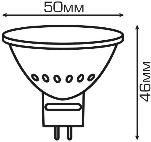 Лампа Luminaria MR16 LED 6 W 3000K GU5,3 Теплий білий - фото 4