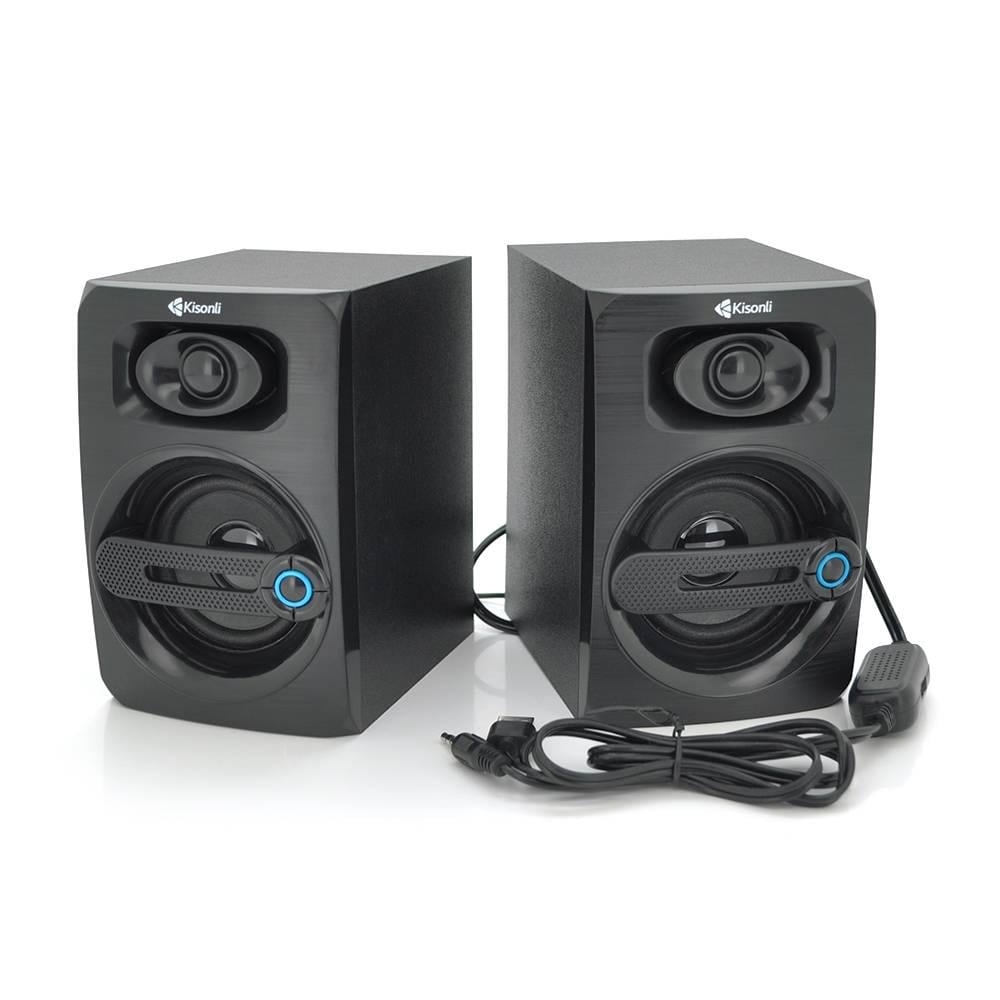 Колонки для ПК і ноутбука Kisonli T-010 USB/3,5 мм 2х3W 20Hz- 20KHz Black (30702)