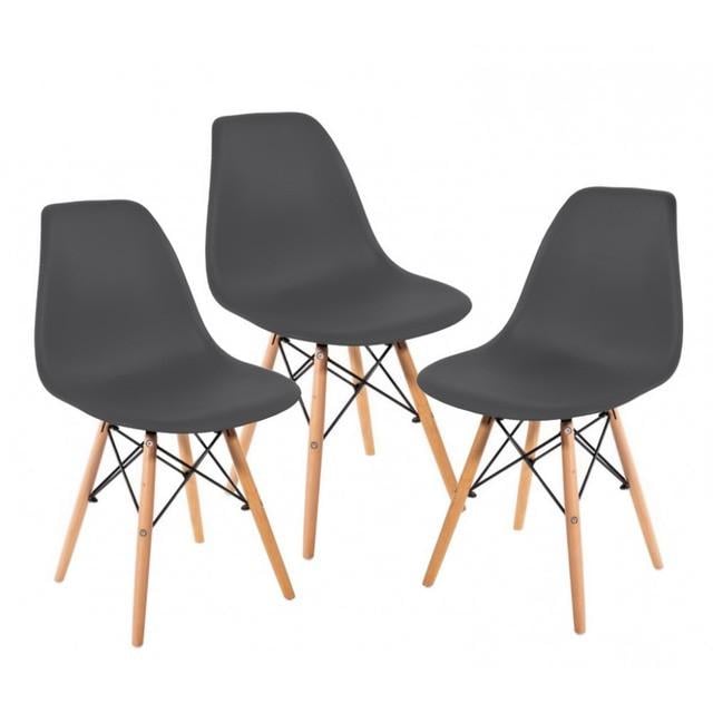 Кресло для кухни на ножках Bonro B-173 FULL KD 3 шт. Серый (2449070403)