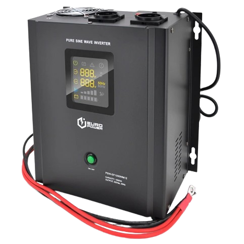 Джерело безперебійного живлення Europower PSW-EP1000WM12 1000ВА 700 Вт з чистою синусоїдою AVR стабілізацією та зарядом 10/20А (30359882)