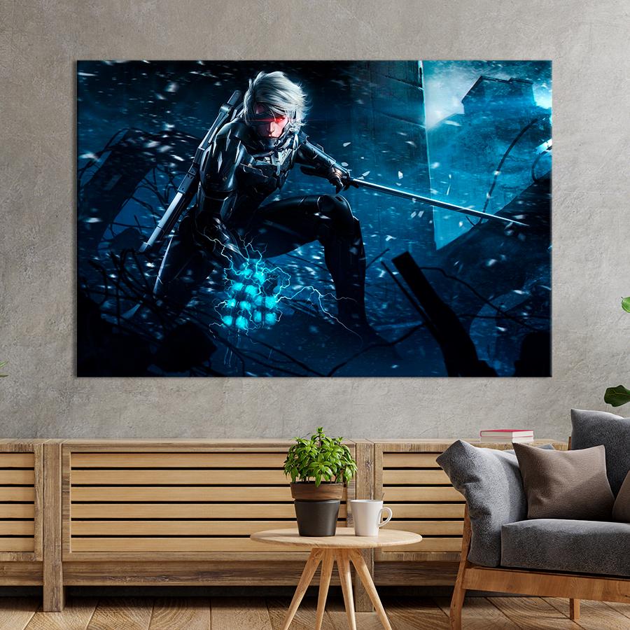 Настенний декор Стильный постер игры Metal Gear Rising: Revengeance 51x34 см (A227-1)