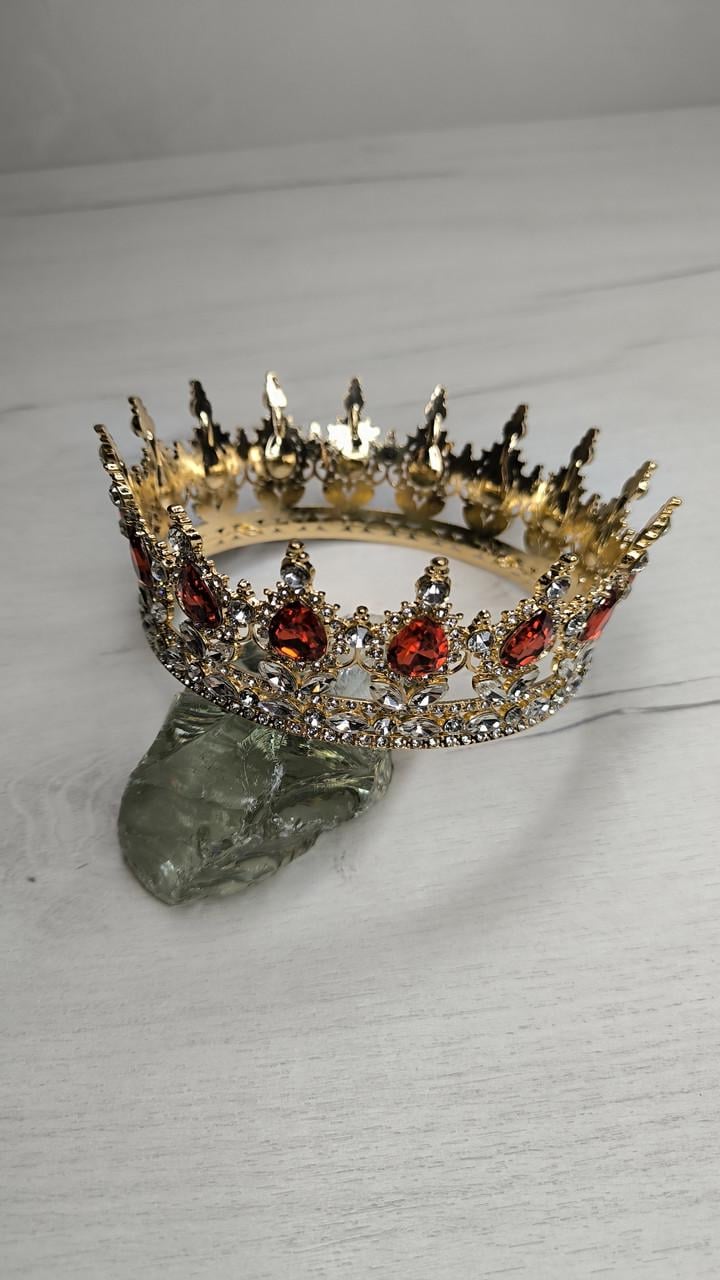 Корона на торт D 12,5 см Червоний (2588537515) - фото 3