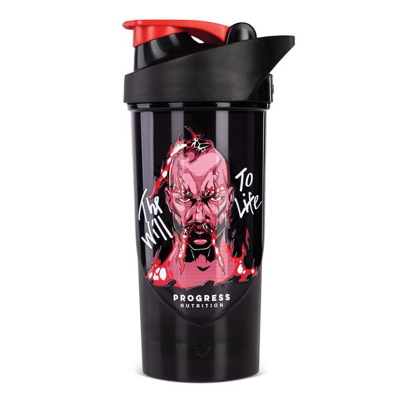 Шейкер для спортивного питания Progress Nutrition Shieldmixer Shaker Fiery Cossack 700 мл Черный (22685-01)