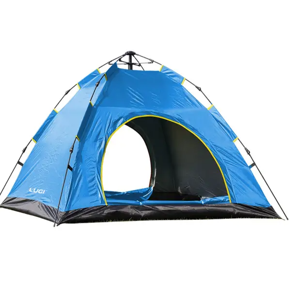 Палатка туристическая двухместная 200х200х140 см Голубой (LU-019BL)