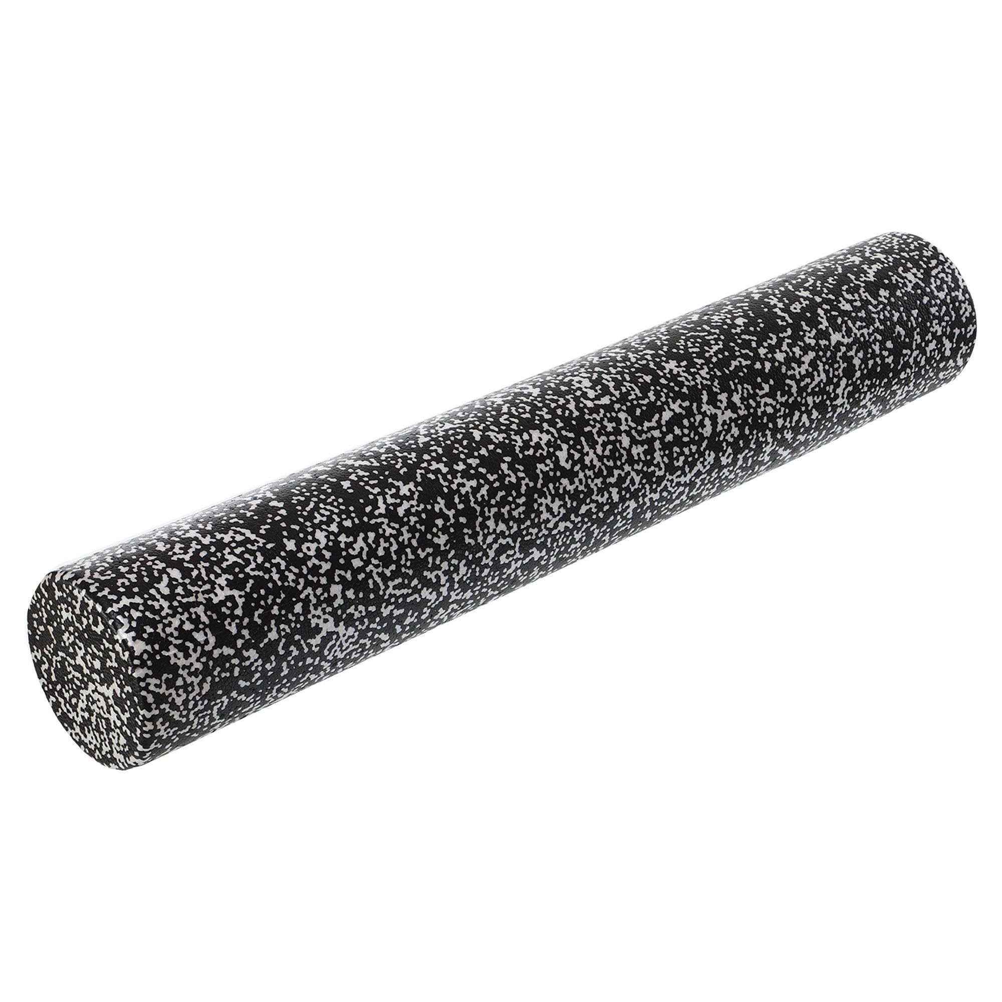 Роллер массажный цилиндр гладкий EPP Zelart FI-6665 90х15 см Черно-белый (31493020)