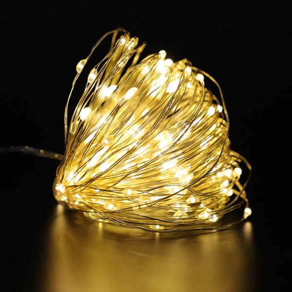 Гирлянда Xmas Капля росы Xmas 100 LED 10 м от батареек/USB Warm White (13464792)