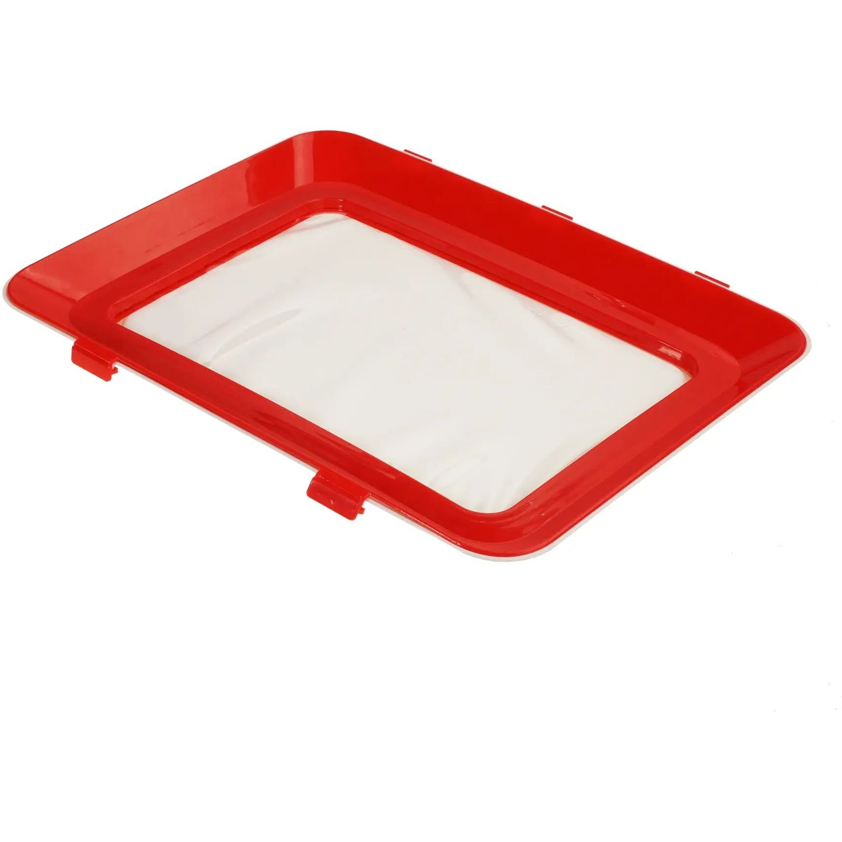 Контейнер для хранения пищи Supretto вакуумный с крышкой пластиковый 30x24x4 см Белый (opt-16530)