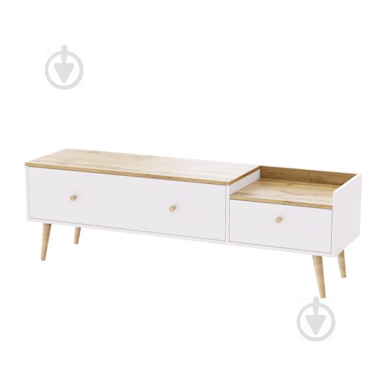 Тумба TV Art In Head скандинавська Asgard 1530x495x400 Біла аляска/Дуб тахо (115140116) Тумба TV Art In Head скандинавська Asgard 1530x495x400 Біла аляска/Дуб тахо (115140116)