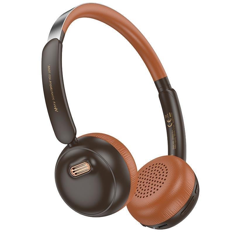 Наушники Hoco Verso retro BT headphones W62 BT5.4 Brown