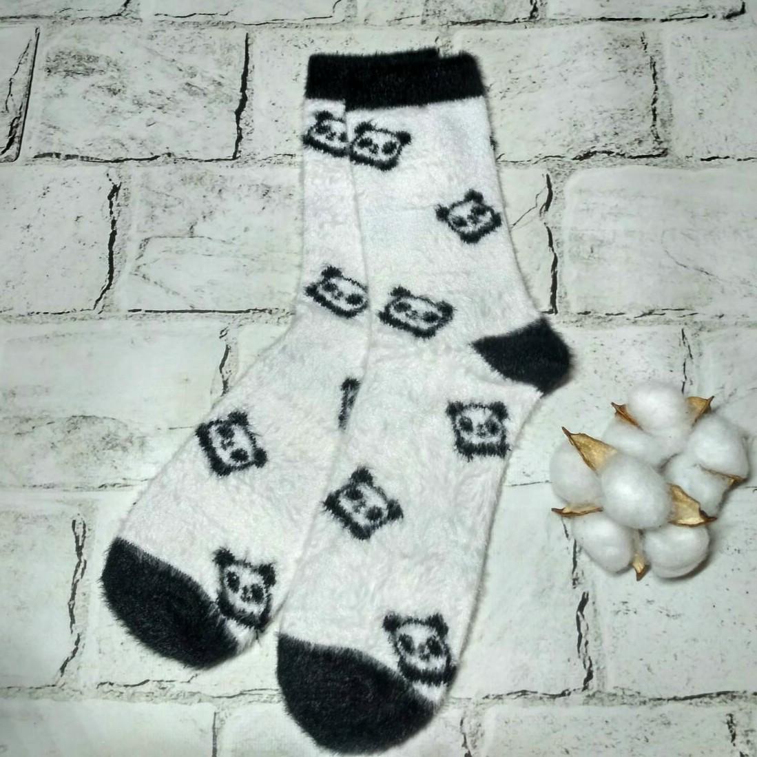 Термоноски женские высокие Панда норка/кашемир р. 36-40 Белый (BJ6622-1)