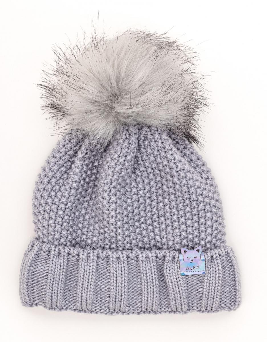 Шапка детская зимняя Alex Молли 46-50 см Серый