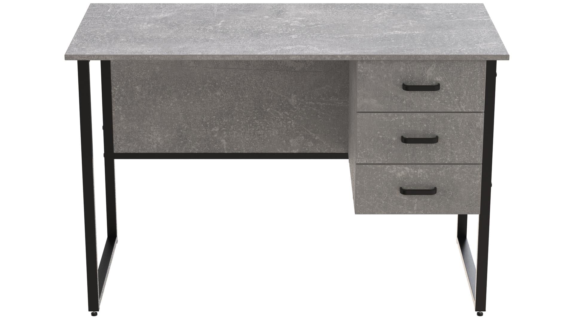 Стіл комп'ютерний Ferrum-decor Гаррі ДСП 16 мм 75x120x70 см Чорний/Бетон (FRD-107297) Стіл комп'ютерний Ferrum-decor Гаррі ДСП 16 мм 75x120x70 см Чорний/Бетон (FRD-107297)
