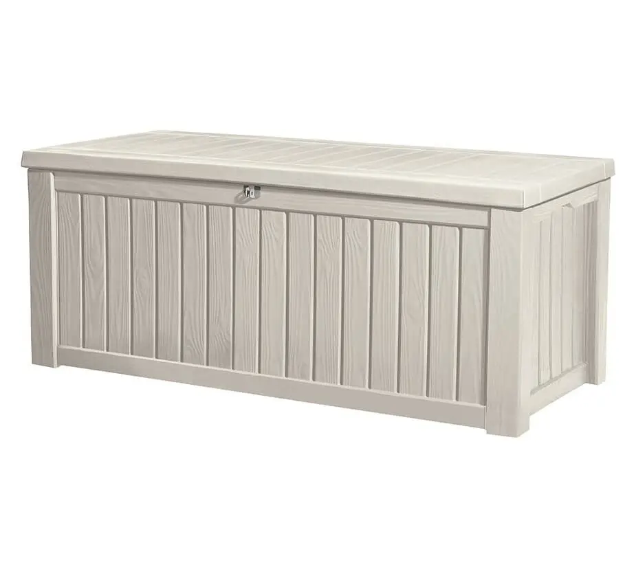 Скриня садова для зберігання Keter Rockwood Storage Box 570 л Бежевий (CNT00008886)