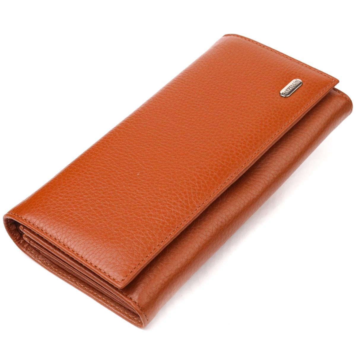 Портмоне кожаное женское Canpellini Wallet 21524 Светло-коричневый (55305)