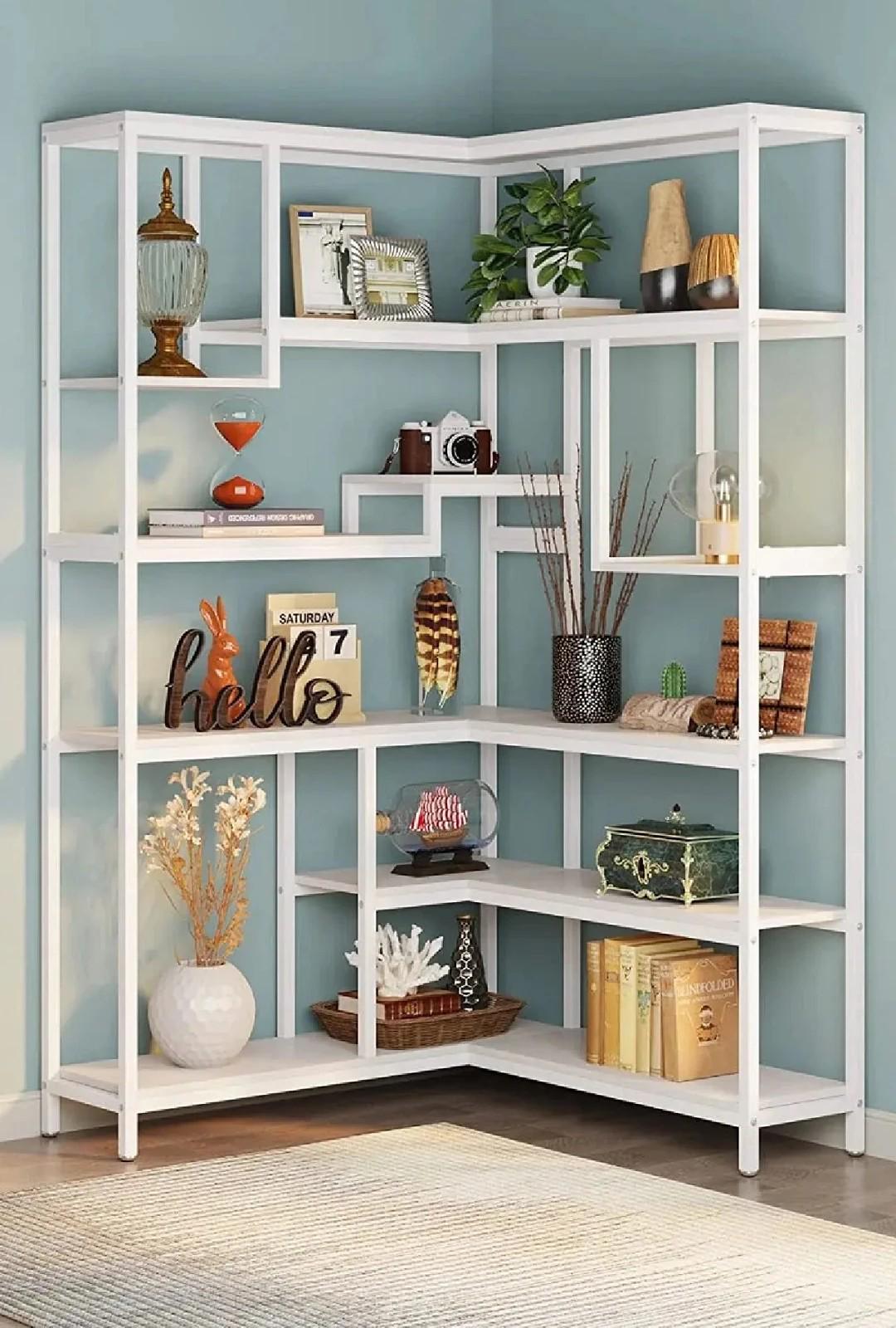 Стеллаж угловой MSM 6-ярусный Белый (JW0277-1) - фото 1