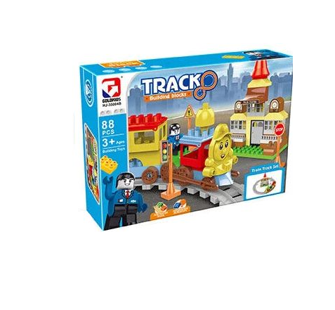 Конструктор HJ 35004 B Железная дорога и фигурка героя 88 дет. (2412961393) - фото 2 Конструктор HJ 35004 B Железная дорога и фигурка героя 88 дет. (2412961393) - фото 2