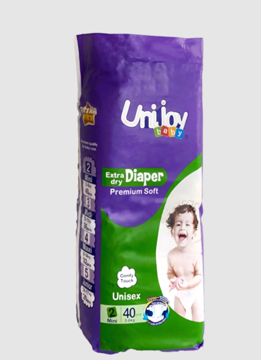 Підгузки UNIJOY Soft Diapers ультратонкі органічні 40 шт. S 3-6 кг (DS40) - фото 3