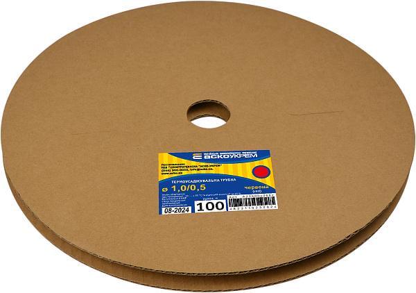 Трубка термоусадочная АСКО-УКРЕМ 1/0,5 мм 100 м Красный (28684827)