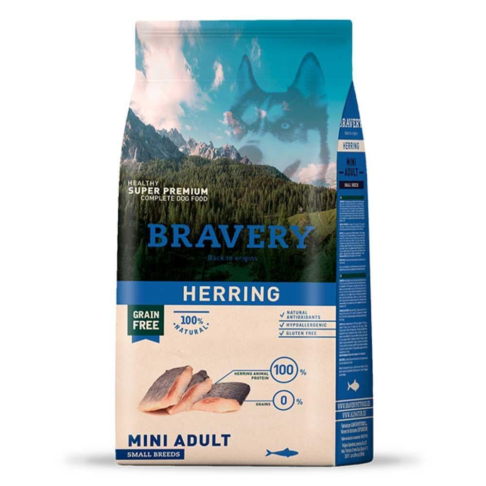 Корм для собак сухой Bravery Herring Mini с селёдкой 2 кг