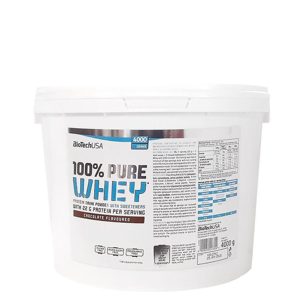Протеин 100% Pure Whey 4000 г Chocolate