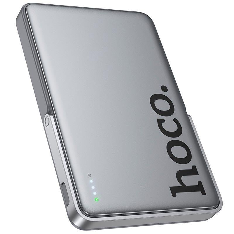 Повербанк магнитный Hoco Sunlight Q36 5000 mAh MagSafe PD/QC Металлический серый (27676433)