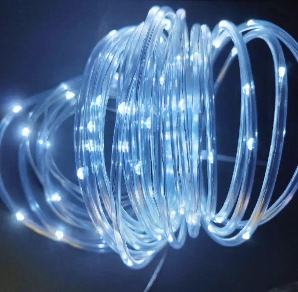 Гірлянда світлодіодна вулична дюралайт 10 м Білий холодний/Прозорий шланг (2022312322) - фото 3