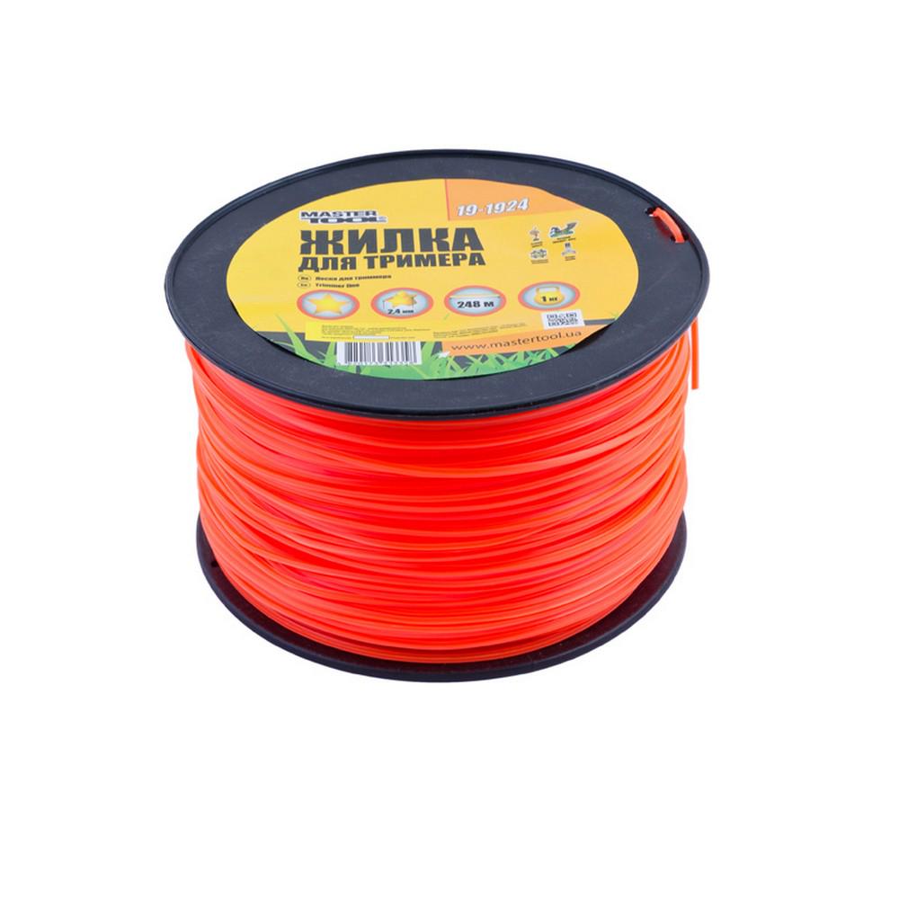 Лісочка для тримера MasterTool зірка 2,4 мм 248 м котушка (19-1924)